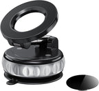 Vacuum Suction Magnetic Phone Holder, 2025 Upgraded Foldable Retractable Magnet Suction Cup Phone Mount for Car, 360° Adjustable Magnetic Phone Stand for Cars/Gyms/Mirrors/Smooth Surface