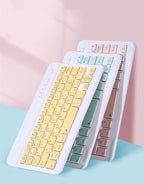 AnMengXinLing Keyboard Case for iPad mini 7th(A17 Pro) 2024/Mini 6th Generation with Mouse,Case for iPad mini7/mini6 with Detachable Wireless Keyboard Pencil Holder Slim Smart Cover, Yellow