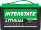 Interstate Batteries 24V 60Ah Group Size 31M Lithium Marine/RV Deep Cycle LiFePO4 Battery, Maintenance Free, Lightweight, Ideal For Boats, Trolling Motors, RV Camping, Off-Grid, Yachts (Li31M24V60)