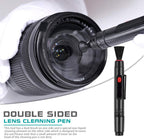 Professional Camera Cleaning Kit (with Waterproof Case),Including Cleaning Solution/5 APS-C Cleaning Swabs/Lens Pen/Air Blower/Cleaning Cloth for DSLR Cameras(Canon,Nikon,Sony)