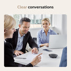 Jabra Speak 510 (2025 Edition) Portable, USB or Wireless Bluetooth Speaker for Meetings and Calls with Crystal-Clear Sound, Works with All Meeting Platforms - Microsoft Teams, Google Meet, Zoom, Black