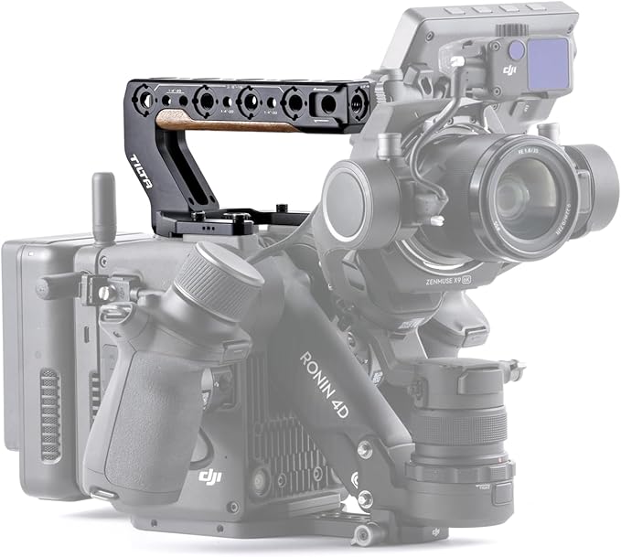 Tilta Top Handle Compatible with DJI Ronin 4D | Additional Grip & Accessory Mounts | 4D Monitor Compatible | Hydra Alien Ready | Lightweight & Durable ES-T09-TH