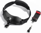 ULANZI CM027 Phone Head Strap Mount Support Vertical Shots for iPhone, GoPro Hero 12 11 10 9 8 7 6 5 4 Session 3+ 3 2 1 Max, DJI Osmo Action, Insta360, Action Cameras Head Mounted Phone Holder