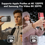 Lexar 1TB ES5 Magnetic External SSD, Up to 2000MB/s, Compatible w/MagSafe, USB-C Smartphones, iPhone 15/16 or Above, PC, Mac, Supports Apple ProRes & Samsung Pro Video, Silver (LES5XXX001T-RNWNU)