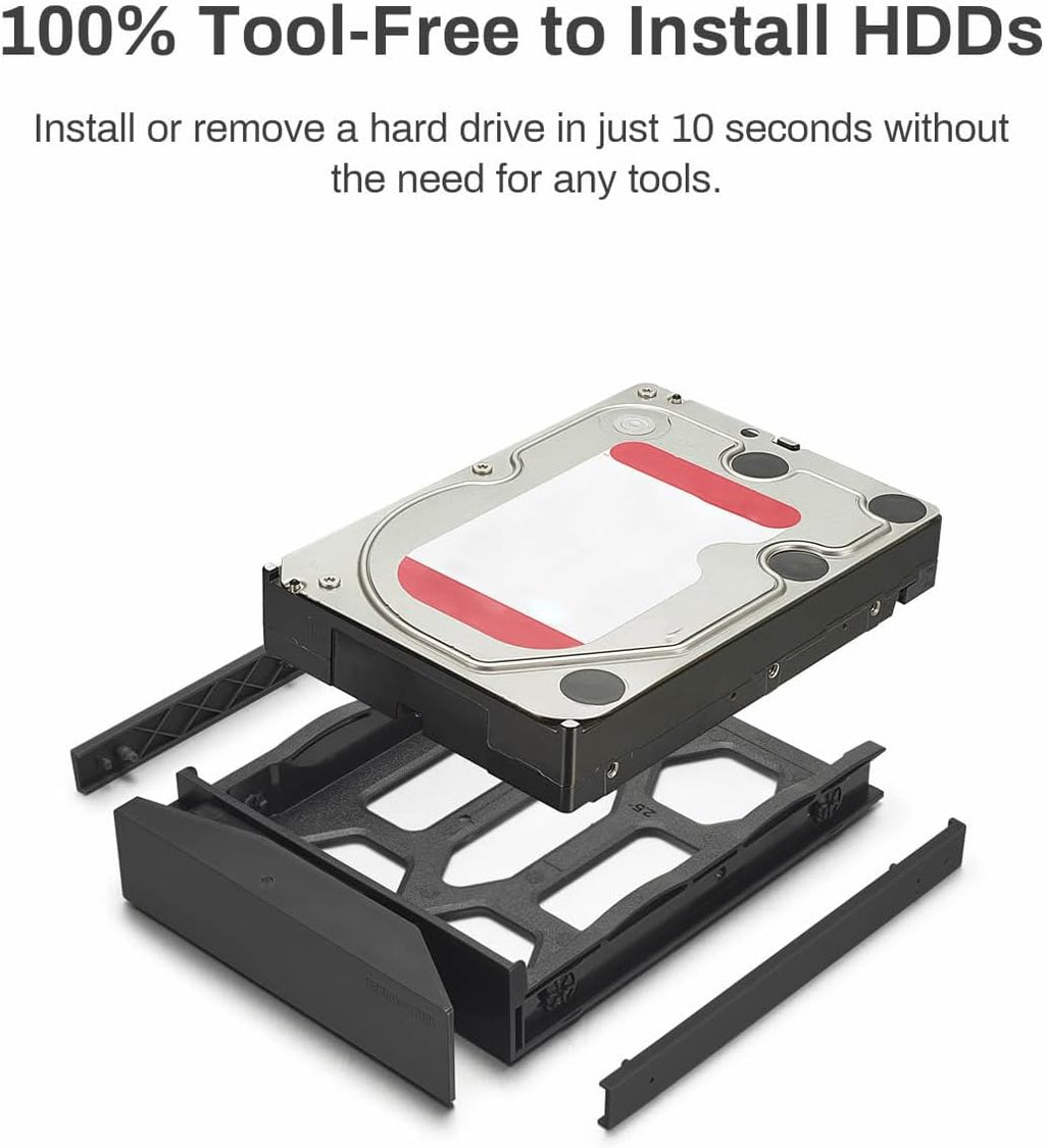 TERRAMASTER F4-424 NAS Storage 4Bay - N95 Quad-Core CPU, 8GB DDR5 RAM, 2.5GbE Port x 2, Network Attached Storage with High Performance (Diskless)