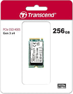 Transcend 256GB MTE400S M.2 2242 PCIe Gen3x4 SSD, Compatible with Ultra-Thin Laptops, Dram-Less Low Power, Up to 2000MB/s, TLC - TS256GMTE400S