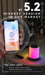 Aura-Sync Surround TWS/RGB-Color Speaker, Small, Brown