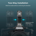 SmallRig Quick Release Top Handle with Quick Release Slider, Two-Way Smooth Installation, Ergonomic Design, 15kg Max. Load, Built-in Multiple Mounting Points, HawkLock H21-4483