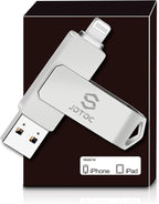 Genuine Apple MFi Certified iPhone USB Flash Drive 128GB - Real Capacity - No Fake Storage, Genuine Lightning, encrypted Auto Backup Photo Stick for iPhone iPad Photos/Videos - Avoid Fake MFi Clones!