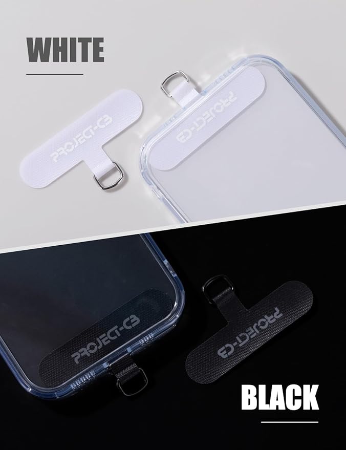 project-cb Phone Lanyard×1,Phone Tether Tab×2,Cell Phone Lanyards for Around The Neck,Rope Lanyard,Universal Adjustable Phone Strap Crossbody,Cell Phone Chain(Blue)