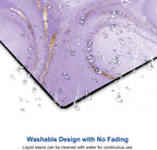 Mouse Pad, Purple Marble Design Mouse Pad, Washable Square Cloth Mousepad for Gaming Office Laptop, Non-Slip Rubber Base Computer Mouse Pads for Wireless Mouse, Cute Mouse Pads for Desk