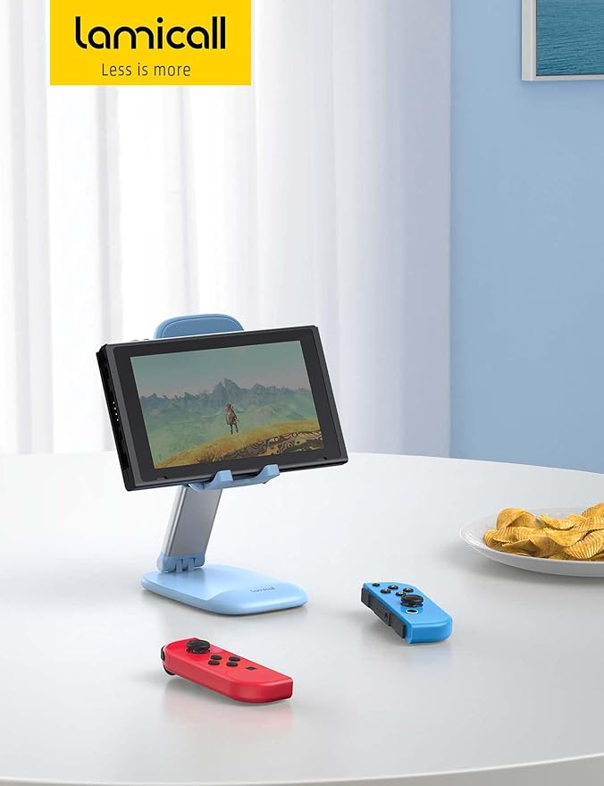 Lamicall Easter Basket Stuffers for Teens Girls Boys Cell Phone Stand, Blue Cell Phone Holder for 4-8'' Smartphone, Easter Basket Essentials