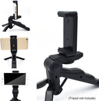 Universal Cell Phone Tripod Mount Adapter, OIMIO Phone Holder Clip Connector Head Used for Monopod Selfie Stick DSLR Travel Mini Flexible Tripod and More(2 Pack)