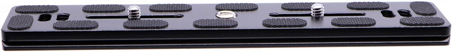 PU-200 200mm Universal Lengthened Quick Release Plate Slide Rail with D-Ring Screw for Tripod Ball Head DSLR Camera, Arca-Swiss Compatible
