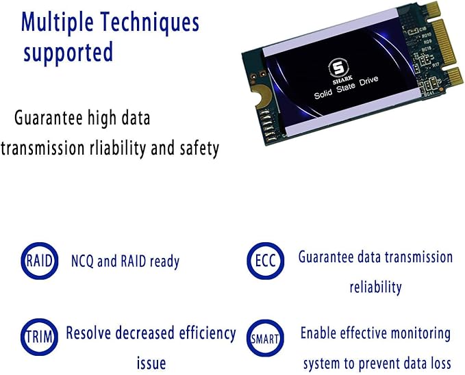 Dogfish SSD SATA M.2 2242 120GB Ngff Internal Solid State Drive High Performance Hard Drive for Desktop Laptop SATA III 6Gb/s SSD (120GB, M.2-2242)