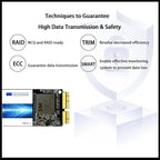 Dogfish 1TB NVMe SSD for MacBook PCIe Gen3x4 M.2 2280, Internal SSD for MacBook Air A1466 A1465(2013-2017)/MacBook Pro A1398 A1502(Retina 2013-2015)/iMac A1419 A1418