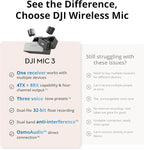DJI Mic 3 Transmitter, Wireless Mini Microphone for iPhone/Camera/Android, Lightweight & Intuitive, Lavalier Microphone, 32-bit Float, Integrated Timecode, Vlog, Interview, Streaming