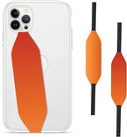 Phone Grip Strap - Reversible Finger Holder for Phone Back, Customizable Anti-Slip Design, Wireless Charging Compatible Detachable Holder for iPhone - Sherbert Sunset