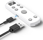 AODELAN Rechargeable Wireless Shutter Release for Canon Camera Remote Control Zoom Focus Compatible with R50,G7X Mark III,R6 Mark II,R5,R6,R7,M6 Mark II,M200,M50,90D,200D,Replace Canon BR-E1(White)