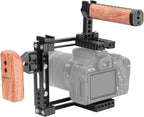CAMVATE Universal Adjustable Camera Cage Fit for Right Handle and Left Handle Camera(Only Come with Left Handle Grip) - 1726