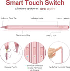 Stylus Pen for iPad 2018-2025 with Palm Rejection, Apple Pencil for Pad11th/10th/9th/8th/7th/6th Gen, iPad Pro 11/12.9 inch, New iPad Air 2025 11&13-inch(M3/2) /5th/4th/3th Gen, iPad mini 6th/5th