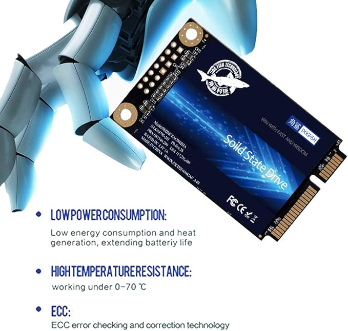 SSD SATA mSATA 128GB Dogfish Internal Solid State Drive High Performance Hard Drive for Desktop Laptop SATAIII 6Gb/s Includes SSD 16GB 32GB 60GB 64GB 120GB 128GB 240GB 250GB 480GB 500GB (128GB Msata)