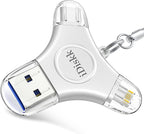 App-le Certified iDiskk 128GB Phone flashdrive iPhone 15 16 Photo Stick USB C iPad Pro Android Samsung for iPhone 15/14/14 PRO/13/13 PRO/12 pro/12 Mini/XR/X, iPhone USB Storage for PC,MacBook