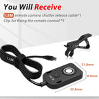 for Samsung Shutter Cable Camera Release Remote for NX20/NX30/NX Mini/NX100/NX200/NX210/NX300/NX500/NX1000/NX1100/NX2000 Camera Small Button Accessory