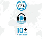 Ceptics US to UK Plug Adapter UK, Ireland Power Adapter Charger 4 Input - Ultra Compact - Light Weight - USA to Any Type G Countries Such as Hong Kong, England and More - 2 Pack (PT-7), White