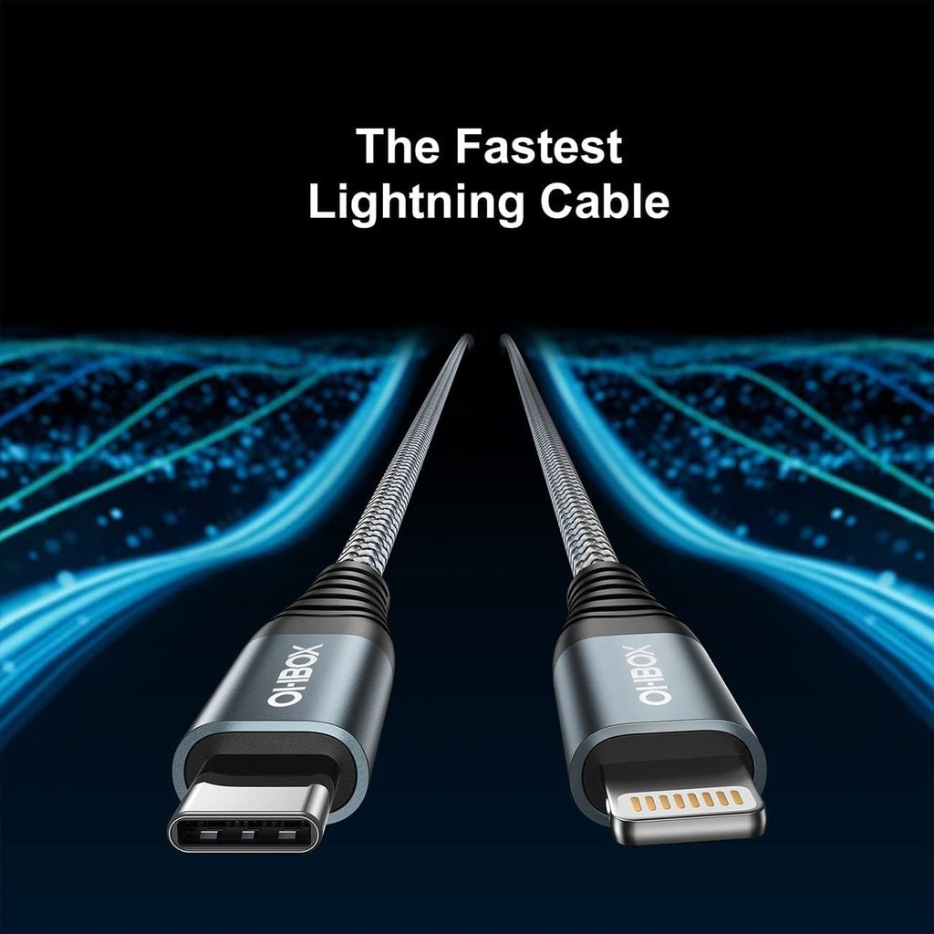 ohbox USB C to Lightning Cable 3FT 2Pack USB-C iPhone Cable MFi Certified USBC Fast Charger Cord Compatible with iPhone 14 13 12 11 Pro Max Mini X XS XR 8 Plus 10 SE iPad