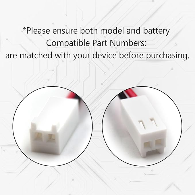 (2-Pack) 7.2V 400mAh Ni-CD Replacement Battery Pack for Rath Microtech Elevator Smartphone RP7300110 RP7000110 Custom-118 OSA229 with B830EC Connector