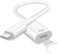USB C to Lightning Headphone Audio Adapter, Type C Male to Female Lightning Earphone Converter with Charge/Data Transfer, Compatible with iPhone 17/16/15 Plus/Pro/Max, iPad Pro/Air 6/5/4, MacBook