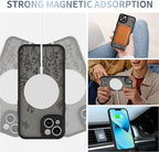 AIGOMARA Magnetic Case for iPhone 13 [Compatible with MagSafe] Cute Black Flower Floral for Women Girls Soft TPU Bumper Hard PC Back Anti-Fall Shockproof Protective Slim Cover