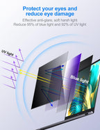 Laptop Privacy Screen 14 Inch Privacy Filter Screen Protector for 14Inch Laptop Anti Blue Light Glare Removable Filter