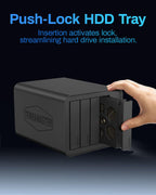 TERRAMASTER F4-424 Max NAS Storage - 4Bay Core i5 1235U 10-Cores 12-Threads, 8GB DDR5 RAM, Dual 10GbE Ports, Network Attached Storage Peak Performance for Business (Diskless)