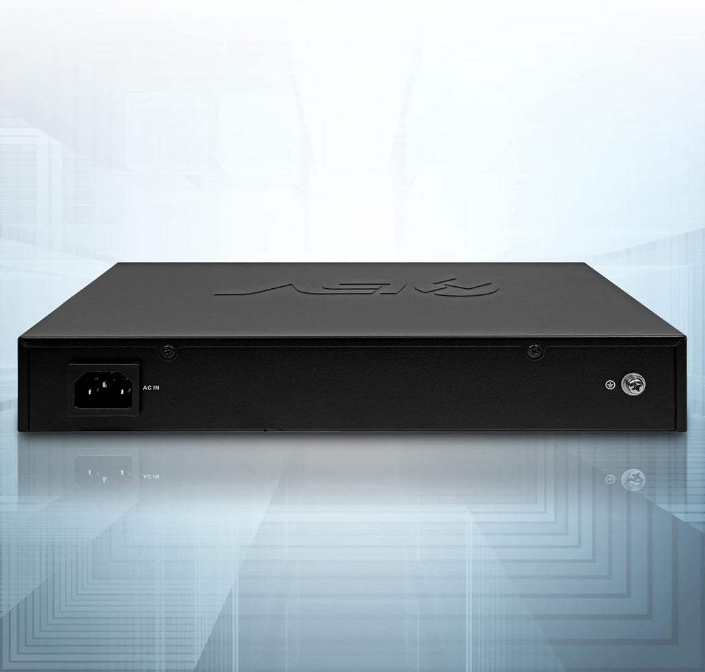 BV-Tech 18 Ports Long Range PoE+ Switch (16 PoE+ Ports | 2 Gigabit Ethernet uplink) - 19" Rackmount - 135W - 802.3af/at -Desktop Design for Easy Set Up