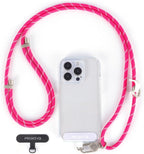 project-cb Cell Phone Lanyard 1,Phone Tether Tab 2,Crossbody Strap,Lanyards for Around the Neck,Adjustable Strap 80-160cm (Magenta-S)