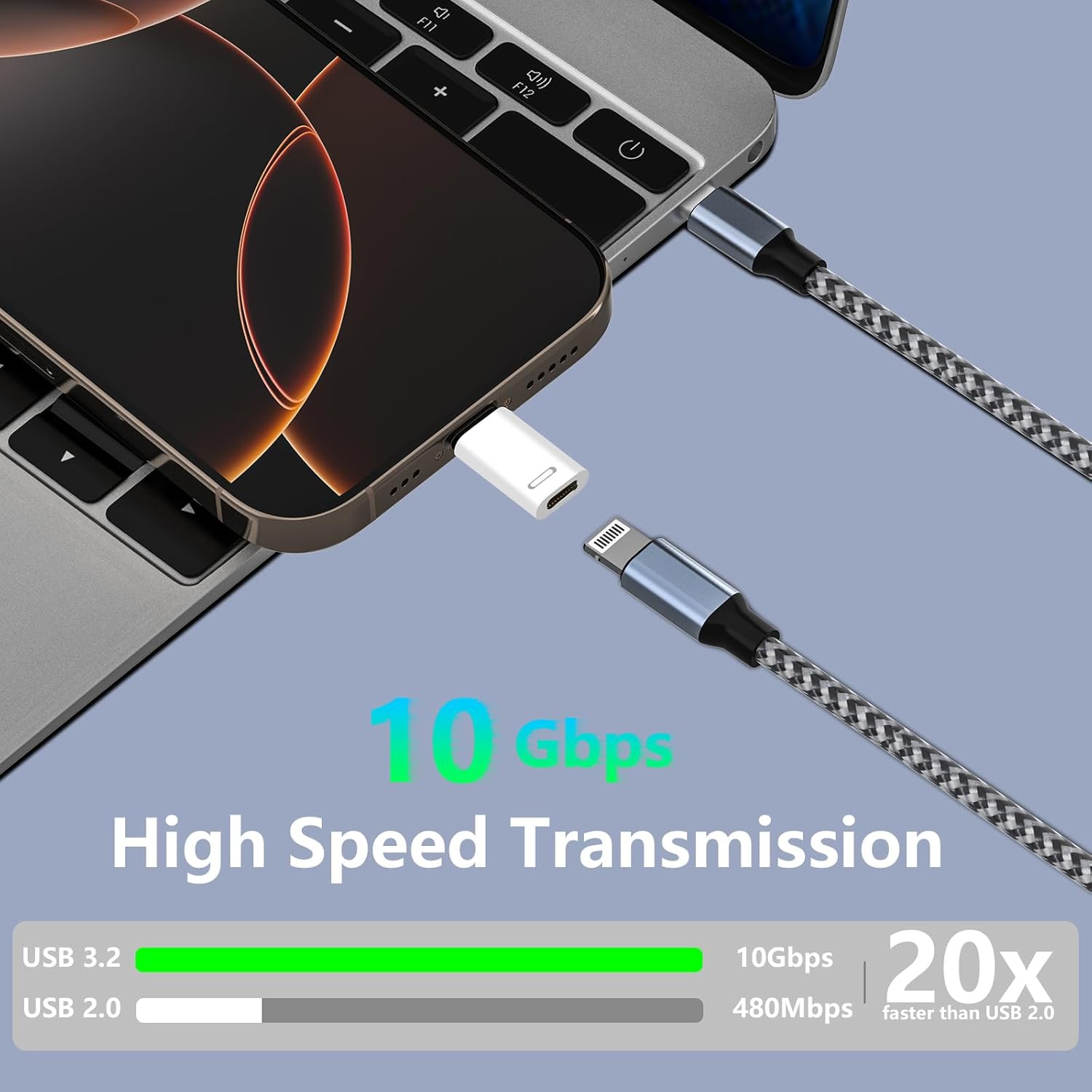 [Apple MFi Certified] Lightning to USB-C Adapter, Stuffcool 4Pack Lightning Female to Type-C Male Digital Connector PD 35W Type-C Fast Charging for iPhone 17/17 Air/17 Pro/17 Pro Max/16/16 Pro/15/iPad