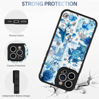 AIGOMARA Case for iPhone 15 Pro Max [Compatible with MagSafe] Blue Turtle Shell Ocean Collage Pattern Design for Women Girls Men Soft TPU Bumper Hack PC Back Shockproof Protective Slim Magnetic Cover