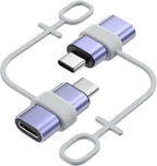 MoKo Lightning to USB C Adapter 2Pack, NOT for Lightning Earbuds/Headphones/OTG, USB-C to Lightning Adapter for iPhone Air 17 16 15 Pro Max Plus,iPad Pro/Air,Galaxy,ONLY for Charging/Data Sync, Blue