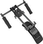 CAMVATE Handheld Shoulder Mount Kit with Sliding Base Plate & Sponge-Covered Handgrip Pair for DSLR Camera - 3029