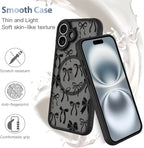 AIGOMARA Case for iPhone 16 Plus [Compatible with MagSafe] Black Ribbon Bow Pattern Design Soft TPU Bumper Hard PC Back Anti-Fall Shockproof Protective Slim Magnetic Cover for Women Girls