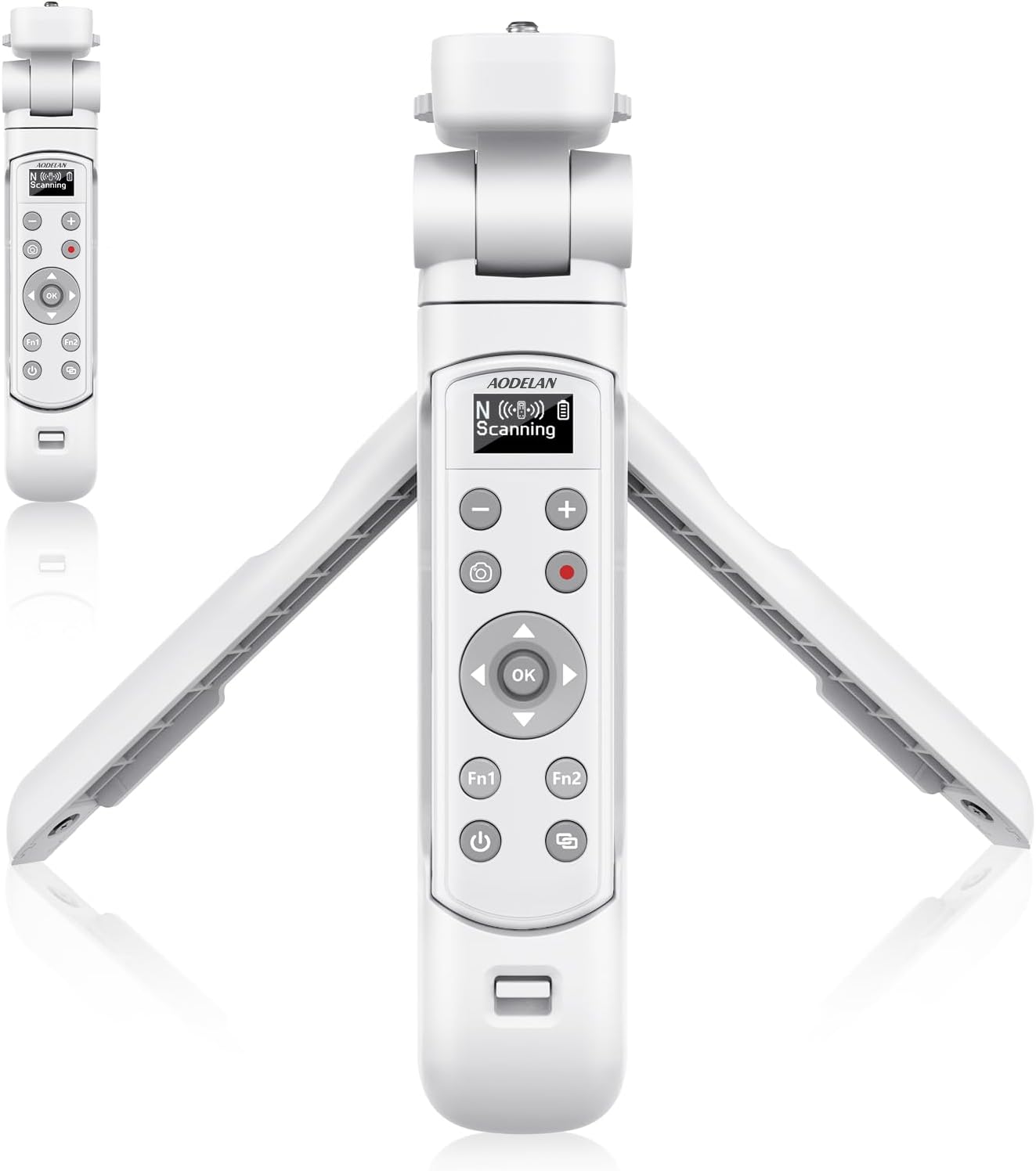 AODELAN for Nikon Camera Tripod with Rechargeable Wireless Shutter Release,Shooting Grip Remote Control Handle for P1000,P950,B600,A1000,Z6 II,Z30,Z50,Z5,Z7 II,Z fc,Z f,Z6 III,Z50 II,P1100,Z5II(White)