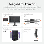 INNOCN 27" 2K 1440P QHD Monitor 100Hz IPS PC Computer Monitor for Mac Laptop, 65W USB C, HDMI, DP, Built-in Speaker, Eyes Care, Height/Pivot Adjustable, VESA Mountable - Black, 27D1Q