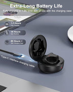 TikTok Scrolling Ring Remote Control, Camera Shutter Remote, Wireless Bluetooth Scrolling Ring for iPhone, iPad, iOS, Android - Black