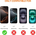 4 Pack Anti Blue Light Screen Protector for iPhone 16 Pro Max [6.9 inch] with Installation Frame,9H+ Anti Blue Light Tempered Glass, Anti-Scratch, Case Friendly