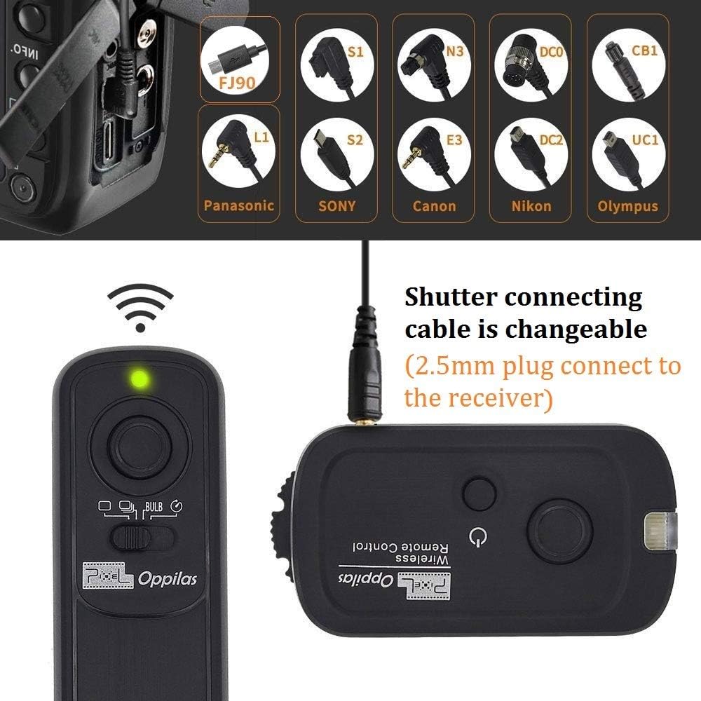 Pixel 2.4GHz Digital Wireless Remote Control S2 Remote Shutter Release for Sony A58 A68 A1 A9 A7 A7II A7R A7RII A7S A5000 A5100 A6000 A6300 A6400 A6500 A6600 RX100II HX300 HX400 HX400V HX50V HX90 RX10