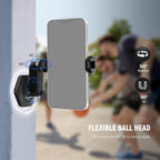 Neewer Magnetic Action Camera Car Mount Kit with Magic Arm Stand & Phone Holder Attachment Compatible with GoPro Hero 13 12 11 10 Go Pro Max DJI Action Insta360 iPhone 16 Pro Max S24 Ultra, GP-40