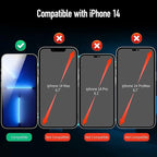 MOCOLL 2PCS for iPhone 14 Screen Protector 6.1 inch Anti Blue Light HD Clear Full Screen Film Eye Protection Easy to Install 9H Hardness Anti-scratch Bubble-free Tempered Glass