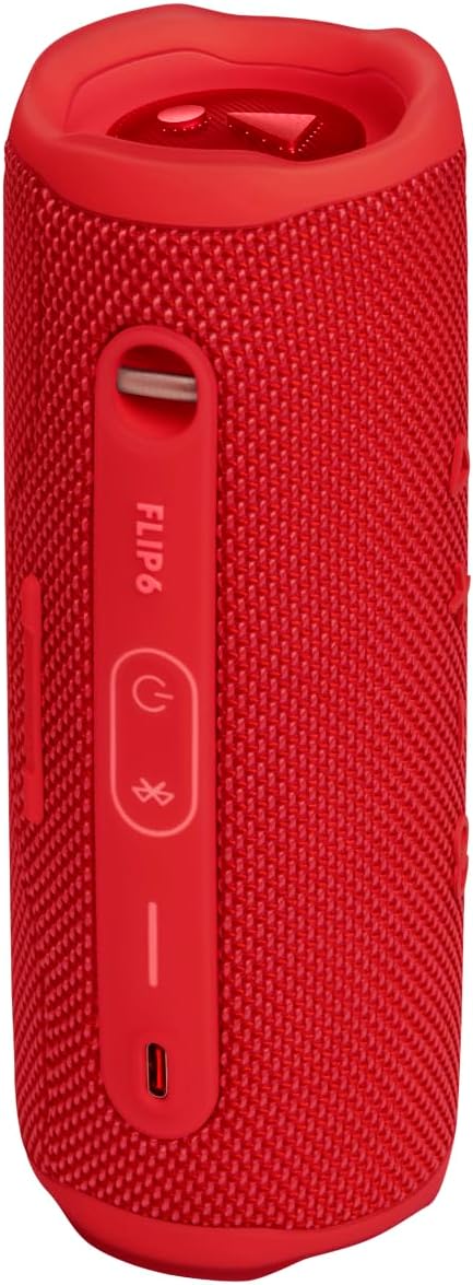JBL Flip 6 - Portable Bluetooth Speaker, powerful sound and deep bass, IPX7 waterproof, 12 hours of playtime, JBL PartyBoost for multiple speaker pairing for home, outdoor and travel (Red)